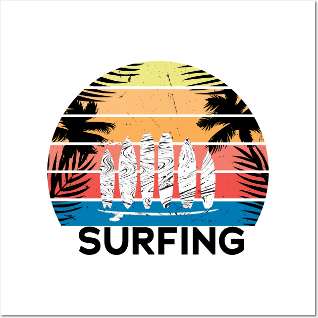 waves, surfing,surfboards, beach shirt,surf, surfer,shirt, summer shirt, Wall Art by L  B  S  T store